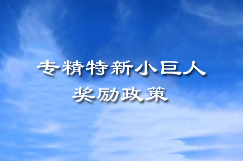 專精特新小巨人獎勵政策（廣東省、廣州市、黃埔區(qū)、開發(fā)區(qū)）