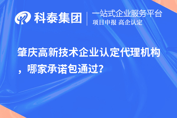 肇慶高新技術(shù)企業(yè)認(rèn)定代理機(jī)構(gòu)，哪家承諾包通過(guò)？