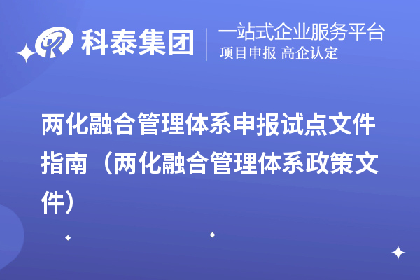 兩化融合管理體系申報試點(diǎn)文件指南（兩化融合管理體系政策文件）