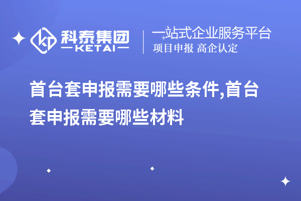 首臺(tái)套申報(bào)需要哪些條件,首臺(tái)套申報(bào)需要哪些材料