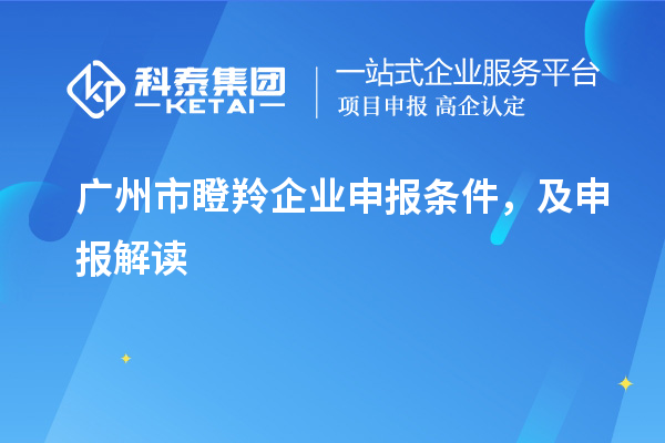 廣州市瞪羚企業(yè)申報(bào)條件，及申報(bào)解讀