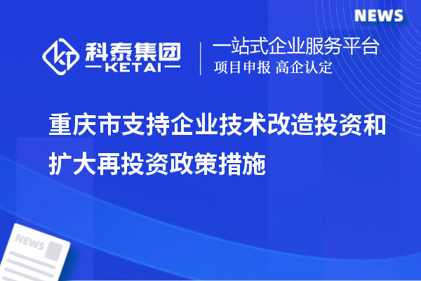 重慶市支持企業(yè)技術(shù)改造投資和擴(kuò)大再投資政策措施