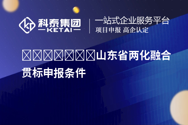 ???????山東省兩化融合貫標申報條件