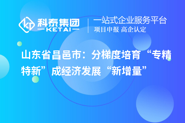 山東省昌邑市：分梯度培育 “專(zhuān)精特新”成經(jīng)濟發(fā)展“新增量”