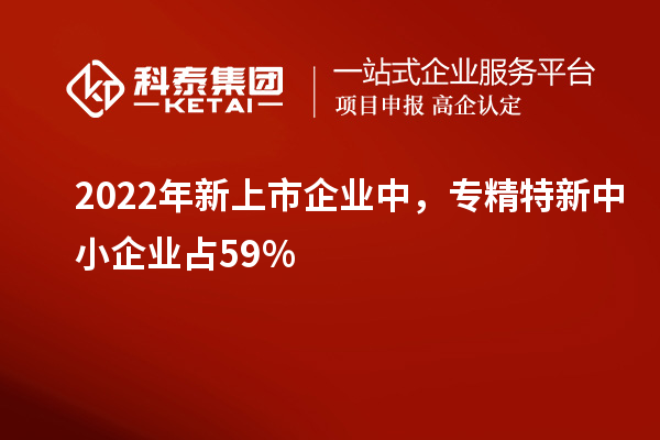 2022年新上市企業(yè)中，<a href=http://qiyeqqexmail.cn/fuwu/zhuanjingtexin.html target=_blank class=infotextkey>專(zhuān)精特新中小企業(yè)</a>占59%