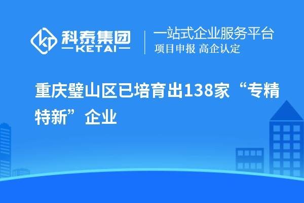 重慶璧山區(qū)已培育出138家“專精特新”企業(yè)