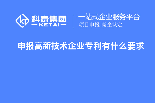 申報高新技術(shù)企業(yè)專利有什么要求