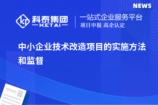 中小企業(yè)技術(shù)改造項目的實(shí)施方法和監督