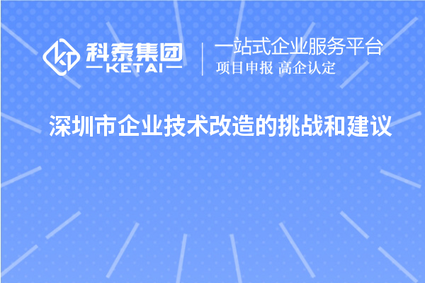 深圳市企業(yè)技術(shù)改造：面臨的挑戰與應對建議