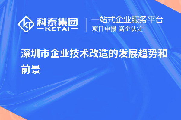 深圳市企業(yè)技術(shù)改造的發(fā)展趨勢和前景