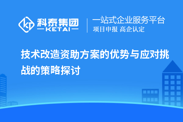 技術改造資助方案的優(yōu)勢與應對挑戰(zhàn)的策略探討