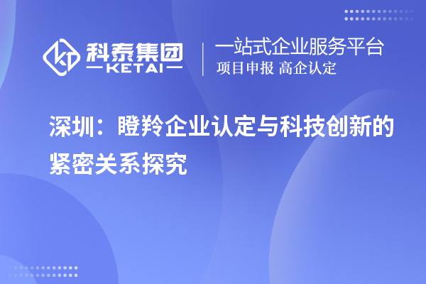 深圳：瞪羚企業(yè)認定與科技創(chuàng  )新的緊密關(guān)系探究