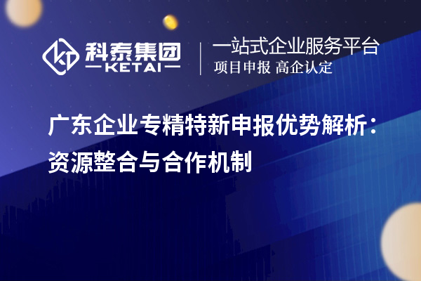 廣東企業(yè)專精特新申報(bào)優(yōu)勢解析：資源整合與合作機(jī)制