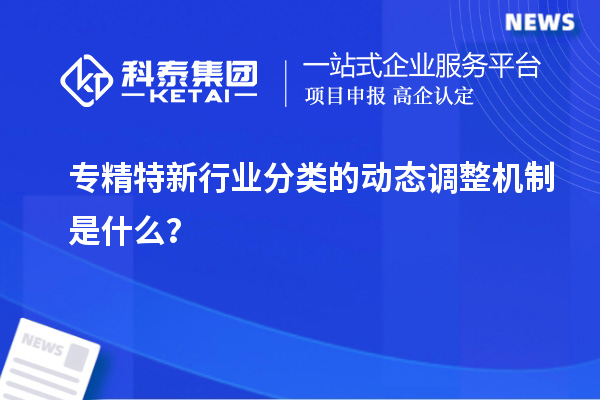 專精特新行業(yè)分類的動(dòng)態(tài)調(diào)整機(jī)制是什么？