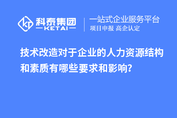 技術(shù)改造對于企業(yè)的人力資源結構和素質(zhì)有哪些要求和影響？