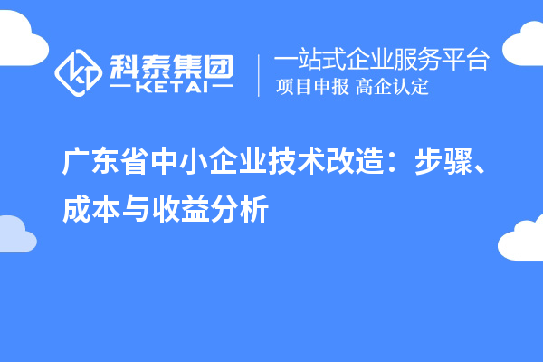 廣東省中小企業(yè)技術改造：步驟、成本與收益分析