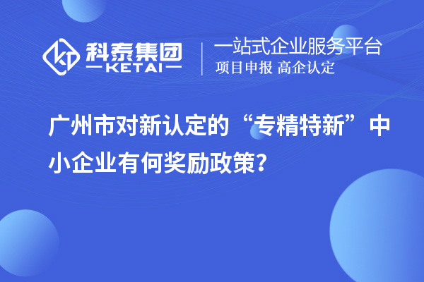 廣州市對(duì)新認(rèn)定的“專精特新”中小企業(yè)有何獎(jiǎng)勵(lì)政策？