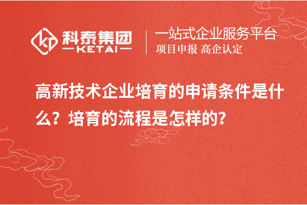 高新技術(shù)企業(yè)培育的申請(qǐng)條件是什么？培育的流程是怎樣的？