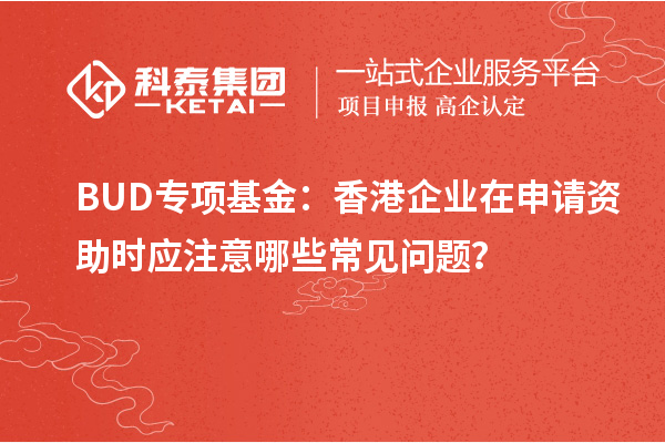 BUD專(zhuān)項基金：香港企業(yè)在申請資助時(shí)應注意哪些常見(jiàn)問(wèn)題？