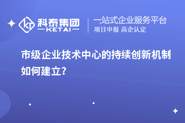 市級企業(yè)技術(shù)中心的持續(xù)創(chuàng)新機(jī)制如何建立？