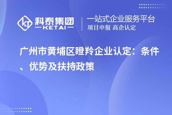 廣州市黃埔區(qū)瞪羚企業(yè)認定：條件、優(yōu)勢及扶持政策